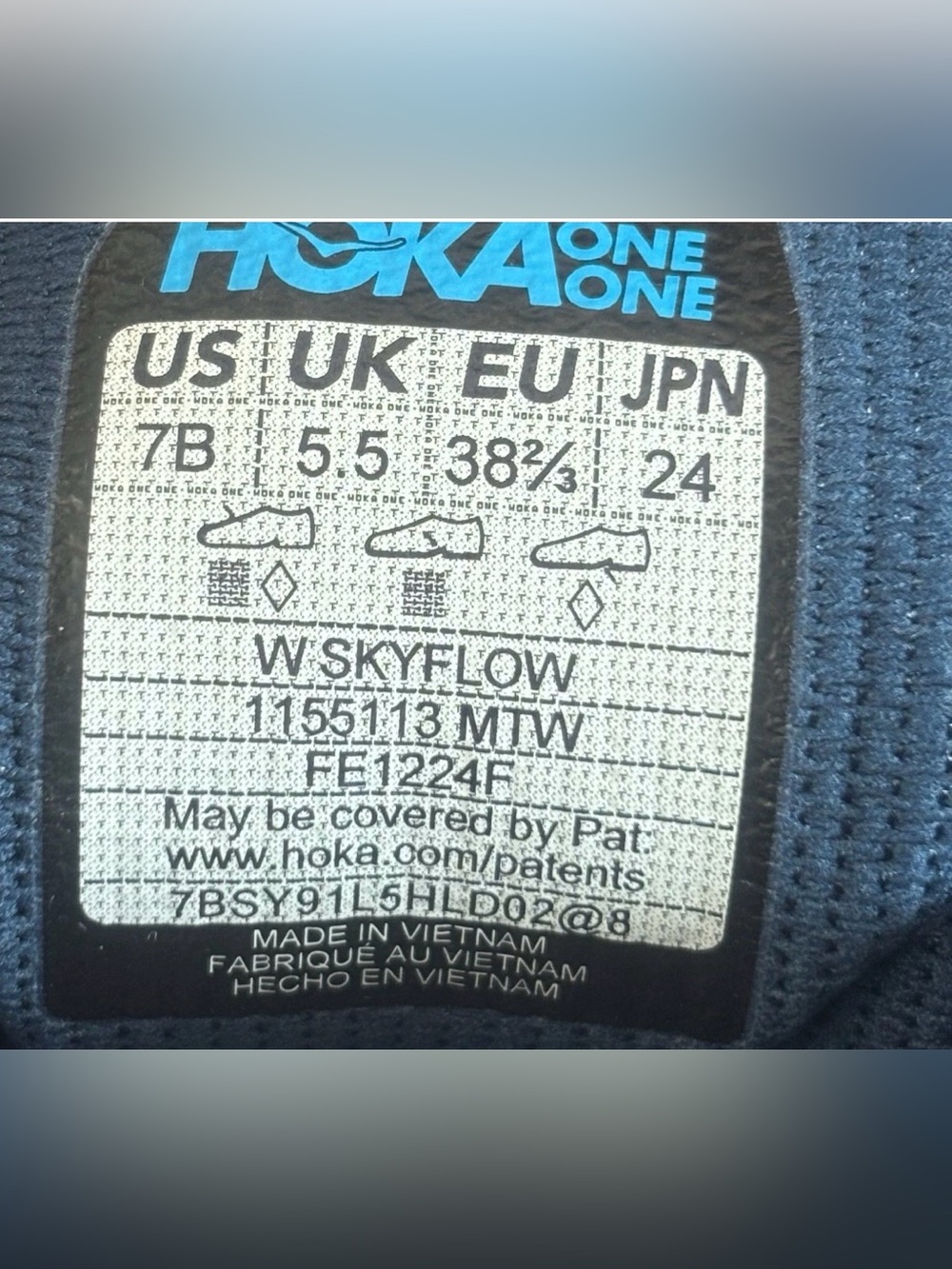 Hoka 💅 Skyflow Running Jogging Athletic Shoes Midnight Pink Twilight 1155113 MTW - Picture 11 of 14